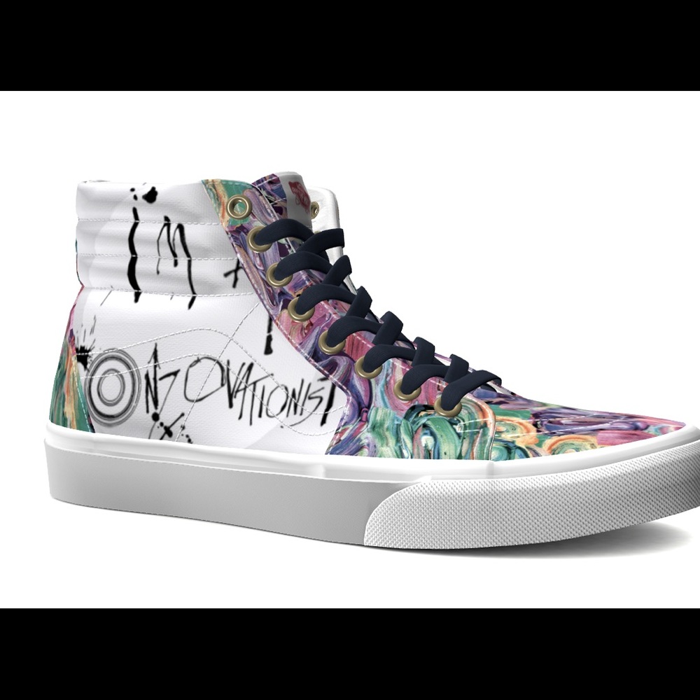 Customized shoes.
